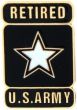 United States Army Retired with Star Insignia Pin - 14531 (1 inch)