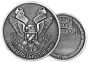 United States Army 2nd Ranger Coin - BRIGHT NICKEL - 22362SI