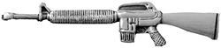 M-16 Weapon Large Pin - 16006 (2 1/4 inch)