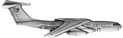 C-141 Star Lifter Aircraft Large Pin - 16046 (2 1/2 inch)