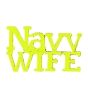 Navy Wife Script Pin - 14613 (1 inch)