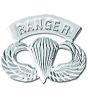 Ranger Paratrooper Pin - BRIGHT NICKEL - 14747SI (1 1/4 inch)
