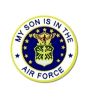 My Son Is In The Air Force Emblem Pin - 15983 (7/8 inch)