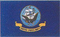 US Navy 1 Sided Screen Printed Flag 2' X 3' - SFC64