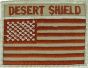 Desert Shield US Flag 3.25 x 1.75" (sew on) - 091310
