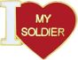 I Love My Soldier Pin - 15343 (3/4 inch)