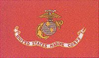 US Marine Corps 1 Sided Screen Printed Flag 2' X 3' - SFC61
