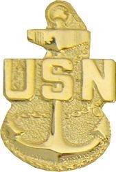 United States Navy Chief Petty Office (CPO) Pin - 15235 (1 1/8 inch)