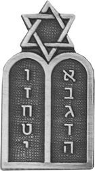 Jewish Chaplain Pin - 14306 (1 inch)