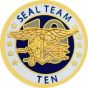 US Navy Seal Team 10 Insignia Pin - 14474 (7/8 inch)