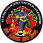 Firefighters Real American Super Hereos Back Patch - FLE1716 (12 inch)