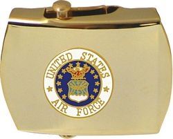 U.S. Air Force Insignia - Solid Brass Buckle(choose belt color) - 14773-MB