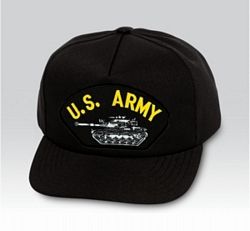 US Army Tank Black Ball Cap US Made - 771333