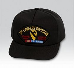 1st Cavalry Division Korea Veteran Black Ball Cap US Made - 771531