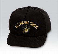 US Marine Corps Insignia Black Ball Cap Us Made - 771552