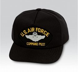 US Air Force Command Pilot Black Ball Cap US Made - 771587