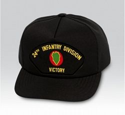 24th Infantry Division Victory Black Ball Cap US Made - 771652