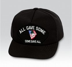 All Gave Some/Some Gave All with Memorial Flag Black Ball Cap Us Made - 771752
