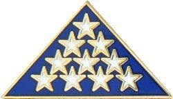 Folded Ceremonial Flag Pin - 14096 (7/8 inch)