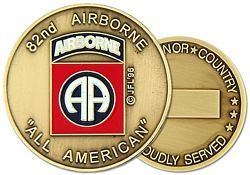 82nd Airborne Division Challenge Coin - 22302 (38MM inch)