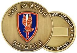 1st Aviation Brigade Challenge Coin - 22319 (38MM inch)