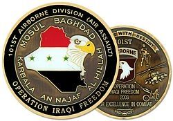 101st Airborne Division Operation Iraqi Freedom Challenge Coin - 22361 (2 inch)