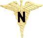 Nurse (N) Caduceus Pin - 14753 (1 inch)