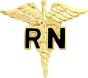Registered Nurse (RN) Caduceus Pin - 14841 (1 1/4 inch)