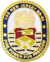 USS New Jersey Fire Power For Freedom Pin - 15543 (1 inch)
