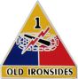 1st Armored Division Old Ironsides Pin - 14740 (1 inch)