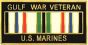 Gulf War Veteran United States Marine Corps with Ribbon Pin - 14247 (1 1/8 inch)