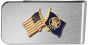 United States & Navy Crossed Flags Money Clip - 14808-MC