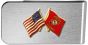 United States & Marine Corps Crossed Flags Money Clip - 14810-MC