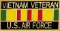 Vietnam Veteran United States Air Force with Ribbon Pin - 15629 (1 1/8 inch)