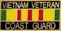 Vietnam Veteran United States Coast Guard with Ribbon Pin - 15631 (1 1/8 inch)