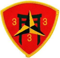 3rd Battalion 3rd Marine Small Patch - FL1252 (3 inch)