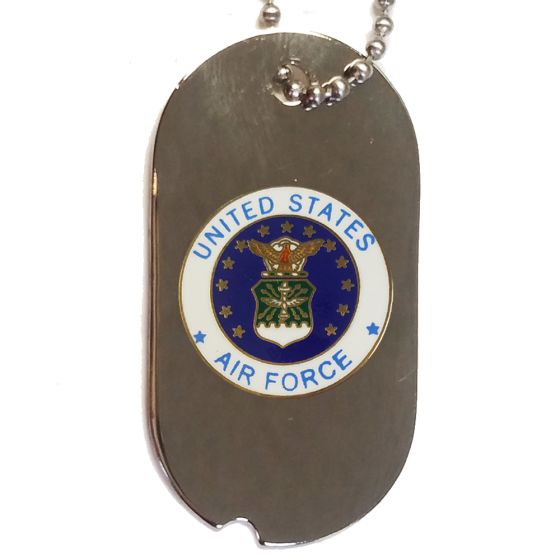 United States Air Force Emblem Dog Tag Necklace - 14773-DTNC