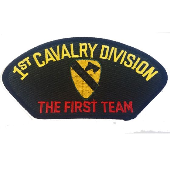 1st Calvary Division with "The First Team" Black Patch - FLB1395 (5 1/4 inch)