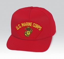 US Marine Corps Insignia Red Ball Cap US Made - 821551