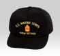 Marine Corps First Sergeant (1stSgt / E-8) Retired Black Ball Cap US Made - 771786