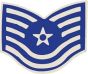 United States Air Force Technical Sergeant (TSgt/E-6) Pin - 15079 (1 1/8 inch)