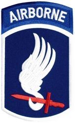 173rd Airborne Division Back Patch (4 1/4" x 7 3/8") - FLD1071