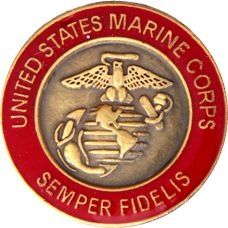 United States Marine Corps Semper Fidelis Insignia Pin - 14570 (5/8 inch)