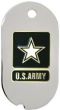 United States Army with Star Insignia Dog Tag Key Ring - 14242-DTN