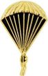 Parachute with Man Pin - ANTIQUE GOLD - 15804ANGL (1 inch)