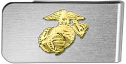 United States Marine Corp Eagle, Globe, & Anchor (EGA) Money Clip - GOLD - 15135-MCGL