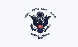 US Coast Guard 2 Sided Embroidered Flag 2' X 3' - 285003