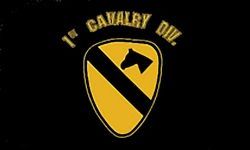 US 1st Cavalry Division 1 Sided Screen Printed Flag 3' x 5' ft - PCF21