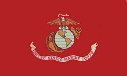US Marine Corps 1 Sided Screen Printed Flag 3' x 5' ft - PCF4