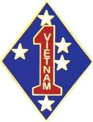 1st Marine Division Vietnam Pin - 14919 (1 inch)